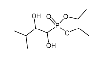 diethyl (1,2-dihydroxy-3-methylbutyl)phosphonate Structure