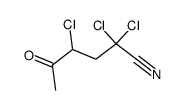 5-oxo-2,2,4-trichlorocapronitrile结构式