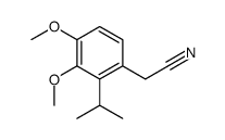 3,4-DIMETHOXY-2-(1-METHYLETHYL)BENZENEACETONITRILE Structure