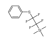 trimethyl(1,1,2,2-tetrafluoro-2-(phenylsulfanyl)ethyl)silane structure