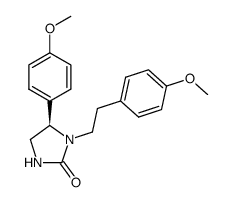 5-(R)-(4-methoxyphenyl)-1-[2-(4-methoxyphenyl)ethyl]-2-imidazolidinone Structure