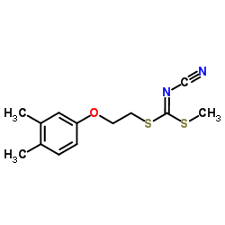 [2-(3,4-Dimethylphenoxy)ethyl]methyl-cyanocarbonimidodithioate结构式