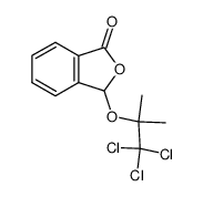 3-[2,2,2-trichloro-1,1-dimethyl-ethoxy-phthalide结构式