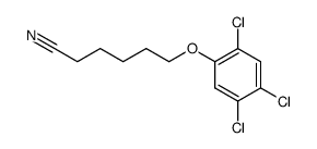 6-(2,4,5-trichloro-phenoxy)-hexanenitrile结构式