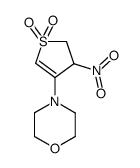 3-morpholino-4-nitro-2-thiolene 1,1-dioxide结构式