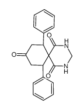 7,11-diphenyl-2,4-diazaspiro[5.5]undecane-1,5,9-triones Structure