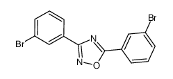 3,5-bis-(3-bromophenyl)-1,2,4-oxadiazole结构式