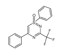 1,5-Diphenyl-3-trifluoromethyl-1λ4-[1,2,4]thiadiazine 1-oxide结构式