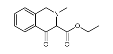 2-methyl-4-oxo-1,2,3,4-tetrahydro-isoquinoline-3-carboxylic acid ethyl ester结构式