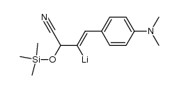 (E)-(3-cyano-1-(4-(dimethylamino)phenyl)-3-((trimethylsilyl)oxy)prop-1-en-2-yl)lithium结构式