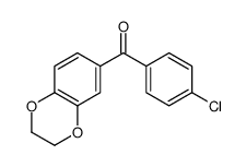 4-CHLORO-3',4'-(ETHYLENEDIOXY)BENZOPHENONE structure