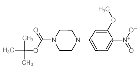 5-(4-Boc-piperazino)-2-nitroanisole Structure