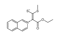 (ethoxycarbonyl)(1-isoquinolino)((methylthio)thiocarbonyl)methylide Structure