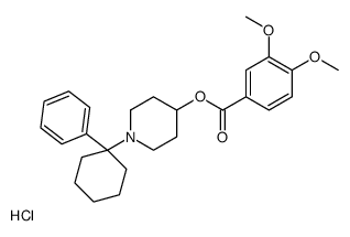 [1-(1-phenylcyclohexyl)piperidin-4-yl] 3,4-dimethoxybenzoate,hydrochloride结构式