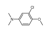 3-chloro-4-methoxy-N,N-dimethyl-aniline Structure