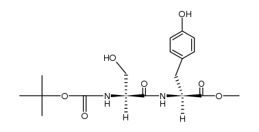 Nα-tert-butoxycarbonylseryltyrosine methyl ester Structure