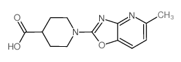 1-(5-Methyl[1,3]oxazolo[4,5-b]pyridin-2-yl)-piperidine-4-carboxylic acid Structure