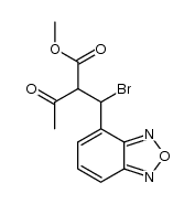 methyl 2-(2,1,3-bezoxadiazol-4-ylbromomethyl)acetoacetate结构式