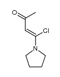 (Z)-4-chloro-4-(pyrrolidin-1-yl)but-3-en-2-one Structure