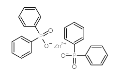 zinc bis[diphenylphosphinate]结构式