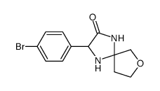 3-(4-bromophenyl)-7-oxa-1,4-diazaspiro[4.4]nonan-2-one结构式