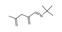 2-methyl-N-(4-methyl-2-methylenepent-4-en-1-ylidene)propan-2-amine Structure