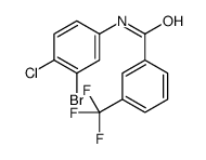 N-(3-Bromo-4-chlorophenyl)-3-(trifluoromethyl)benzamide Structure