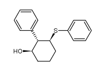 1e-hydroxy-2e-phenyl-3e-phenylthiocyclohexane Structure