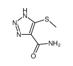 1H-1,2,3-Triazole-4-carboxamide,5-(methylthio)-(9CI) Structure