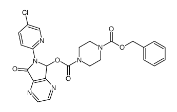 1-Benzyl 4-[6-(5-Chloropyridin-2-yl)-7-oxo-6,7-dihydro-5H-pyrrolo[3,4-b]pyrazin-5-yl]piperazine-1,4-dicarboxylate structure