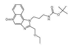 tert-butyl 3-[2-(ethoxymethyl)-5-oxido-1H-imidazo[4,5-c]quinolin-1-yl]propylcarbamate Structure