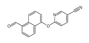 6-(5-formylnaphthalen-1-yloxy)nicotinonitrile结构式