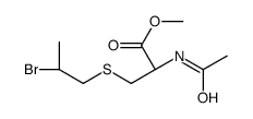 methyl (2R)-2-acetamido-3-(2-bromopropylsulfanyl)propanoate结构式