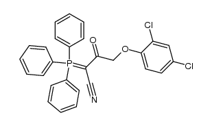 4-(2,4-dichlorophenoxy)-3-oxo-2-(triphenylphosphoranylidene)butanenitrile结构式