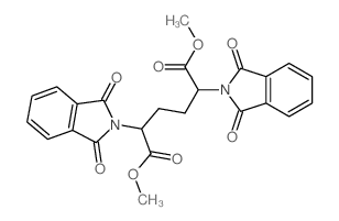 Hexanedioic acid,2,5-bis(1,3-dihydro-1,3-dioxo-2H-isoindol-2-yl)-, dimethyl ester (9CI) Structure