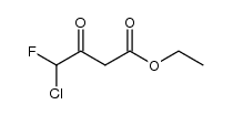 ethyl 4-chloro-4-fluoro-3-oxobutanoate结构式