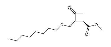 methyl 2-[(octyloxy)methyl]-3-oxocyclobutanecarboxylate Structure