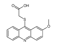 2-(2-methoxyacridin-9-yl)sulfanylacetic acid结构式