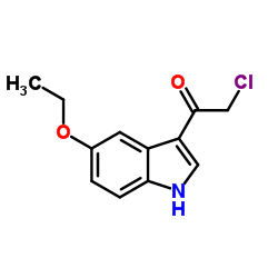 2-Chloro-1-(5-ethoxy-1H-indol-3-yl)ethanone结构式