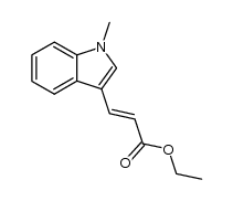 (E)-3-(1-Methylindol-3-yl)-propensaeureethylester Structure