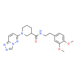 N-[2-(3,4-dimethoxyphenyl)ethyl]-1-([1,2,4]triazolo[4,3-b]pyridazin-6-yl)piperidine-3-carboxamide Structure