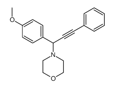 4-[1-(4-methoxyphenyl)-3-phenylprop-2-ynyl]morpholine Structure