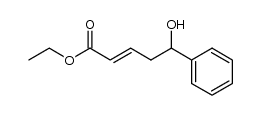 2E-5-hydroxy-5-phenyl-pent-2-enoic acid ethyl ester Structure