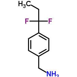 1-[4-(1,1-Difluoropropyl)phenyl]methanamine Structure