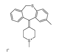 2-methyl-11-(1-methylthian-1-ium-4-ylidene)-6H-benzo[c][1]benzothiepine,iodide Structure