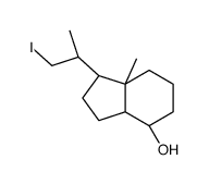 (1R,3aR,4S,7aR)-Octahydro-1-[(1S)-2-iodo-1-methylethyl]-7a-methyl-1H-inden-4-ol结构式