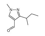 3-sec-butyl-1-methyl-1H-pyrazole-4-carbaldehyde structure