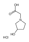 2-(3-HYDROXYPYRROLIDIN-1-YL)ACETIC ACID HYDROCHLORIDE Structure