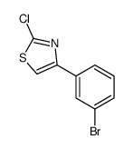 4-(3-溴苯基)-2-氯噻唑结构式