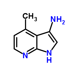 4-Methyl-1H-pyrrolo[2,3-b]pyridin-3-amine结构式